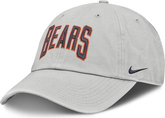 Nike Chicago Bears Primetime Club Arched Nike Mens NFL Adjustable Hat in Grey | NF020BB7Q-BYX