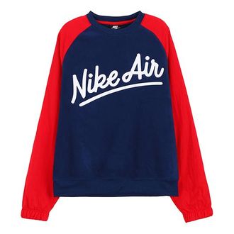 Nike AS Mens Sportswear Air Crew MX SSNL Blue VOID Red Blue BV5188-492