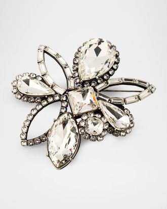 Alexander McQueen Cubic Zirconia Chandelier Brooch
