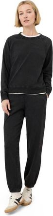 Pact Organic Cotton Weekends Relaxed Sweatpant in Washed Black at Nordstrom, Size X-Large
