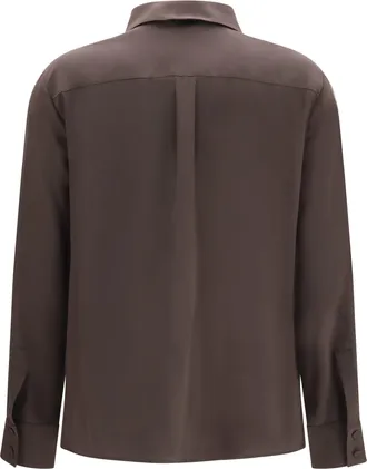 Lardini 100% Silk Shirt - Brown