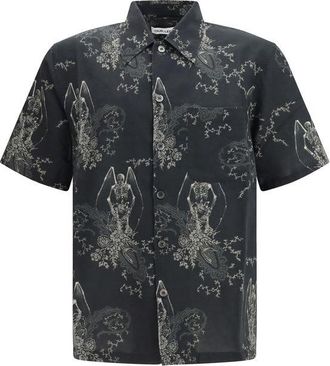 Our Legacy Cotton Pattern Mens Shirt