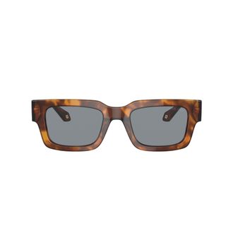 Giorgio Armani 0ar8184u Rectangular Tortoiseshell Sunglasses with Metallic Accents