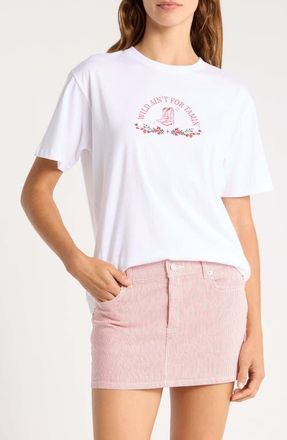 Florence By Mills Boyfriend Graphic T-Shirt in Cowboy Boots at Nordstrom, Size Xx-Small