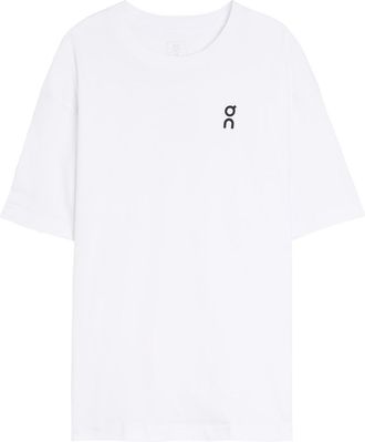 On Club T Logo Cotton T-shirt - White - M