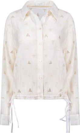 Nukus Nukus - Ally Blouse Square Embroidery - Dames - Blouses & Shirts - Veelkleurig - Maat: 3XL Nylon