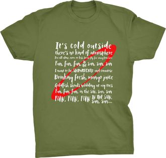 Generic Red Dwarf Lyrics Funny T-Shirt (Olive, L)