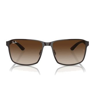 Ray-Ban Vierkante zonnebril met bruine lenzen - unisex - Zonnebrillen - Bruin - 59 MM - Accessoires