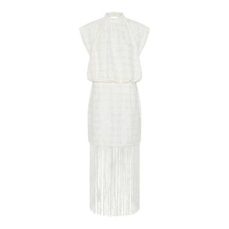 Bruuns Bazaar Maxi Dresses, female, White, M, Snow White Dress with Elegant Details