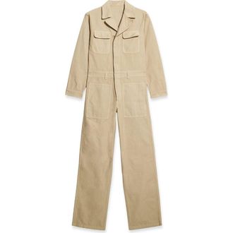 Fortela Vania Cotton Jumpsuit in Natural at Nordstrom, Size 44 Eu
