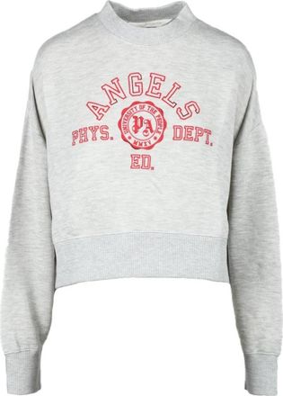 Palm Angels Maglia - Dames - Sweatshirts - Grijs - XS - Katoen - Hoodies & sweatvesten