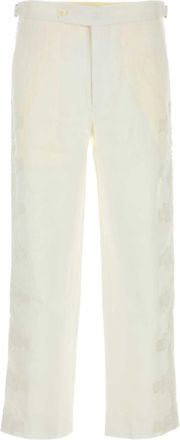 Bode White Linen Salt Pant