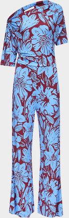 Diane Von Fürstenberg Wittrock One-Shoulder Jersey Jumpsuit