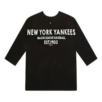 MLB Back Alphabet Printing 7 Sleeve Black 31TSW1031-50L