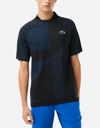 Lacoste Mens LACOSTE DH9255 Mens Tennis T Shirt SPORT Slim Fit - Black - Size: 40