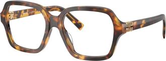 Miu Miu Glasses, unisex, Brown, Size: 54 MM Oversize Eyeglasses