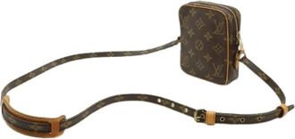 Louis Vuitton Pre-owned Cross Body Bags, female, Brown, Size: ONE SIZE Pre-owned Canvas Cross Body Bag