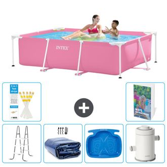 Intex Piscina Con Estructura Rectangular - 220x150x60 Cm - 7-piezas S144