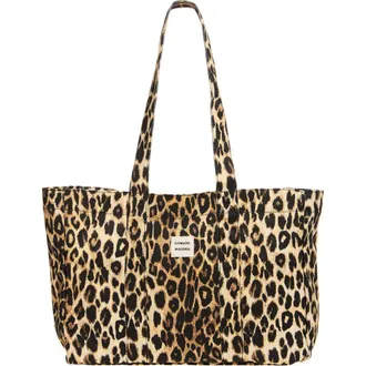 Damson Madder Leopard Canvas Tote at Nordstrom