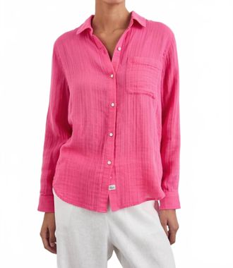 Rails Ellis Long Sleeve Shirt In Hibiscus