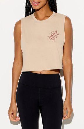 Spiritual Gangster Living Spirit Crop Tank in Sundial at Nordstrom, Size X-Small