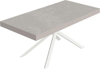 Itamoby Itamoby - Tavolo Allungabile 180/284x90 Cm Niket Cashmere Gambe Bianche