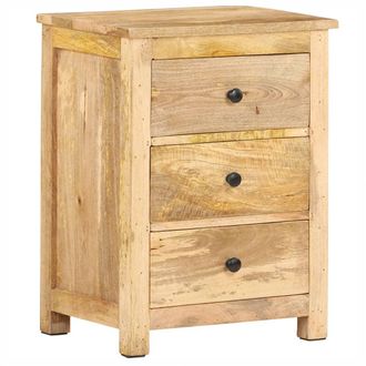 vidaXL Vidaxl - Mesita De Noche De Madera Maciza De Mango 45x35x60 Cm