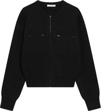 Christophe Lemaire Zipped Top - Dames - Truien - Zwart - Maat: XS Polyamide