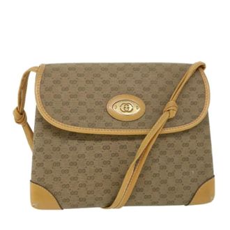 Gucci Pre-owned Cross Body Bags, female, Beige, Size: ONE SIZE Pre-owned Plastic Cross Body Bag