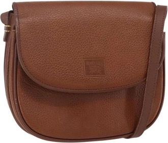 Burberry Pre-owned Cross Body Bags, female, Brown, Size: ONE SIZE Pre-owned Leather Shoulder Bag