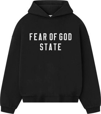 Fear of God Fleece 25FW Hood Sweatshirt Jet Black 192SP256210F