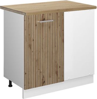 Vicco Mobile ad angolo cucina R-Line, Rovere artigianale, 86 cm, pl Rovere