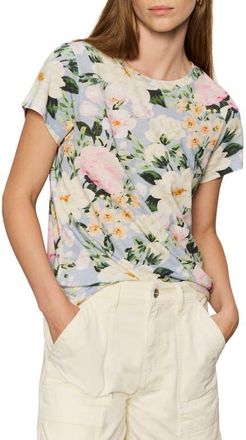 Sanctuary The Perfect T-Shirt in Spring Floral Blue at Nordstrom, Size X-Small