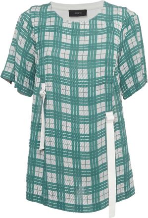 Joseph T-shirt a quadri con cintura - Verde
