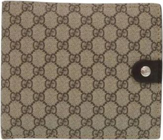 Gucci Pre-owned Wallets, male, Brown, Size: ONE SIZE Pre-owned Fabric Wallet