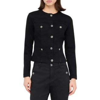 Liu Jo Dames, Jassen, Zwart, Maat: M Denim