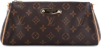 Louis Vuitton Eva Handbag Monogram Canvas clutch bag - Bruin