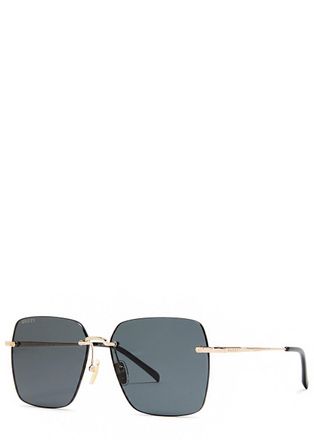 Gucci Square-frame Sunglasses - Grey - One Size