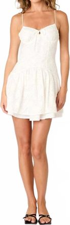 Nia Winslow Mini Dress In Off White