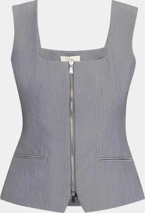 Toccin Yara Sleeveless Zip-Front Vest