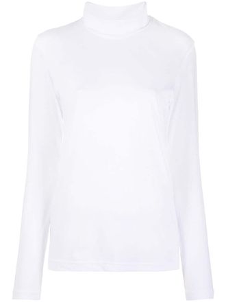 Yohji Yamamoto Top a collo alto - Bianco