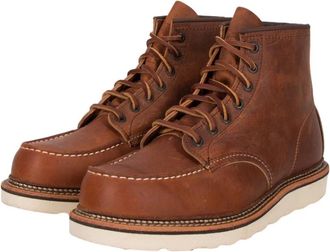 Red Wing Shoes Lace-up Boots, male, Brown, Size: 10 1/2 US Moc Toe Copper Rough & Tough Boot