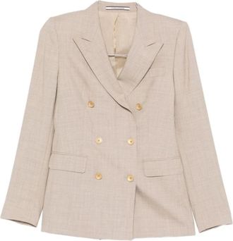 Tagliatore Tailleur doppiopetto - Dames - Blazers - Beige - S - Leer - Jassen