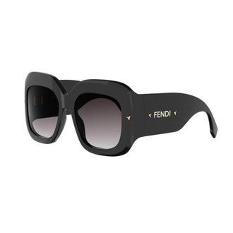 Fendi Screen Zonnebril - Dames - Accessoires - Zwart - Maat: 55 MM