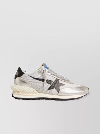 Golden Goose metallic panelled low-top sneakers
