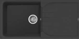 Elleci Lavello Elleci Incasso 1 Vasca 100x50 Ego 480 Granitek Nero Lge48040