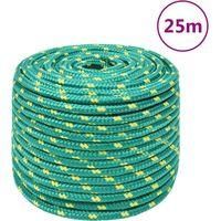 OEM Cuerda Para Barcos, Verde, 14 Mm, 25 M, Polipropileno - Crezuo
