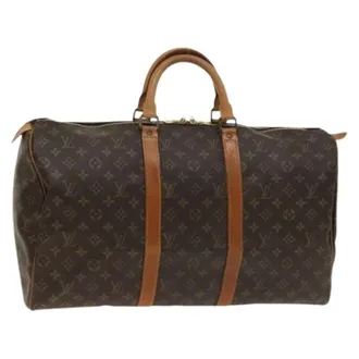 Louis Vuitton Pre-owned Weekend Bags, female, Brown, Size: ONE SIZE Pre-owned Keepall 50 Boston Bag
