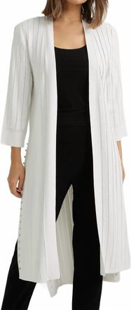 Joseph Ribkoff Vania Long Cover-Up In Vanilla