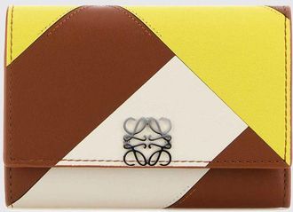 Loewe Anagram Tri-Fold Wallet in Calfskin Leather with Monogram